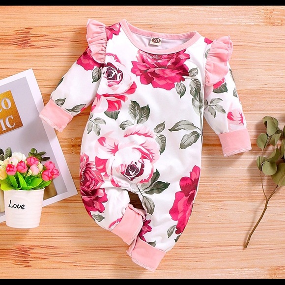 Other - NWT FLOWERED RUFFLE BODYSUIT multiple sizes available